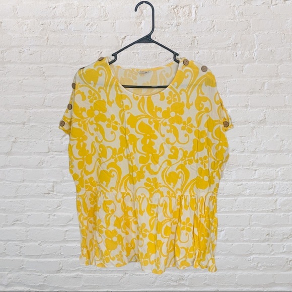 Cato Tops - Cato Plus Size Floral Babydoll Top